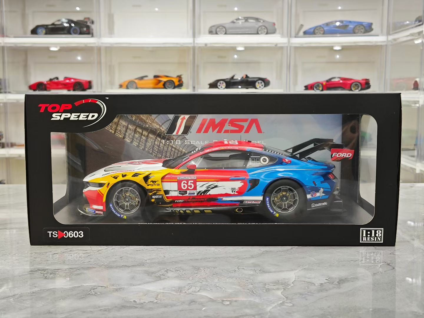 Topspeed 1/18 2024 Le Mans Ford Mustang GT3 Resin Model