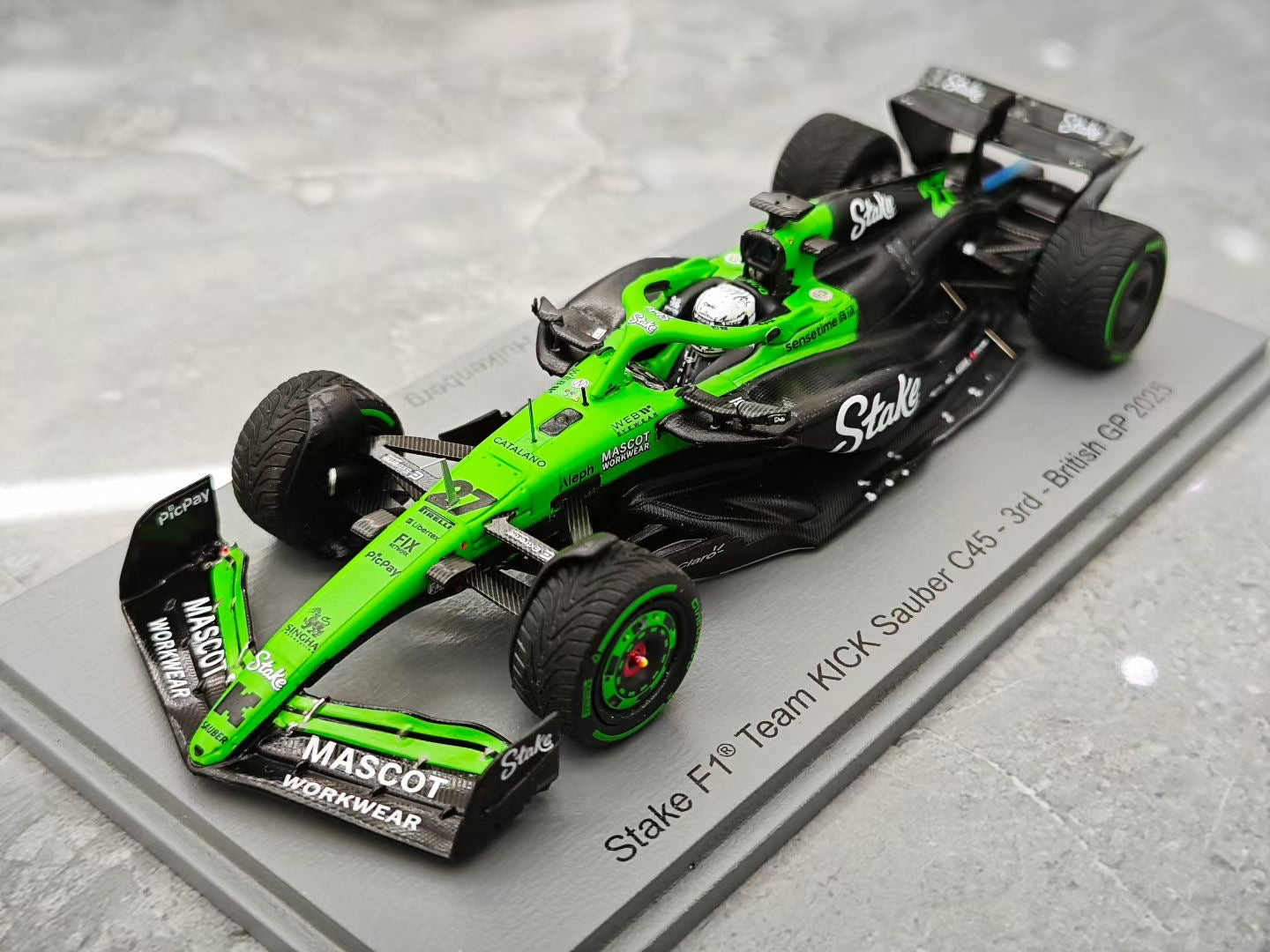 Spark 1/43 2025 British GP C45 Sauber Resin Hulkenberg F1