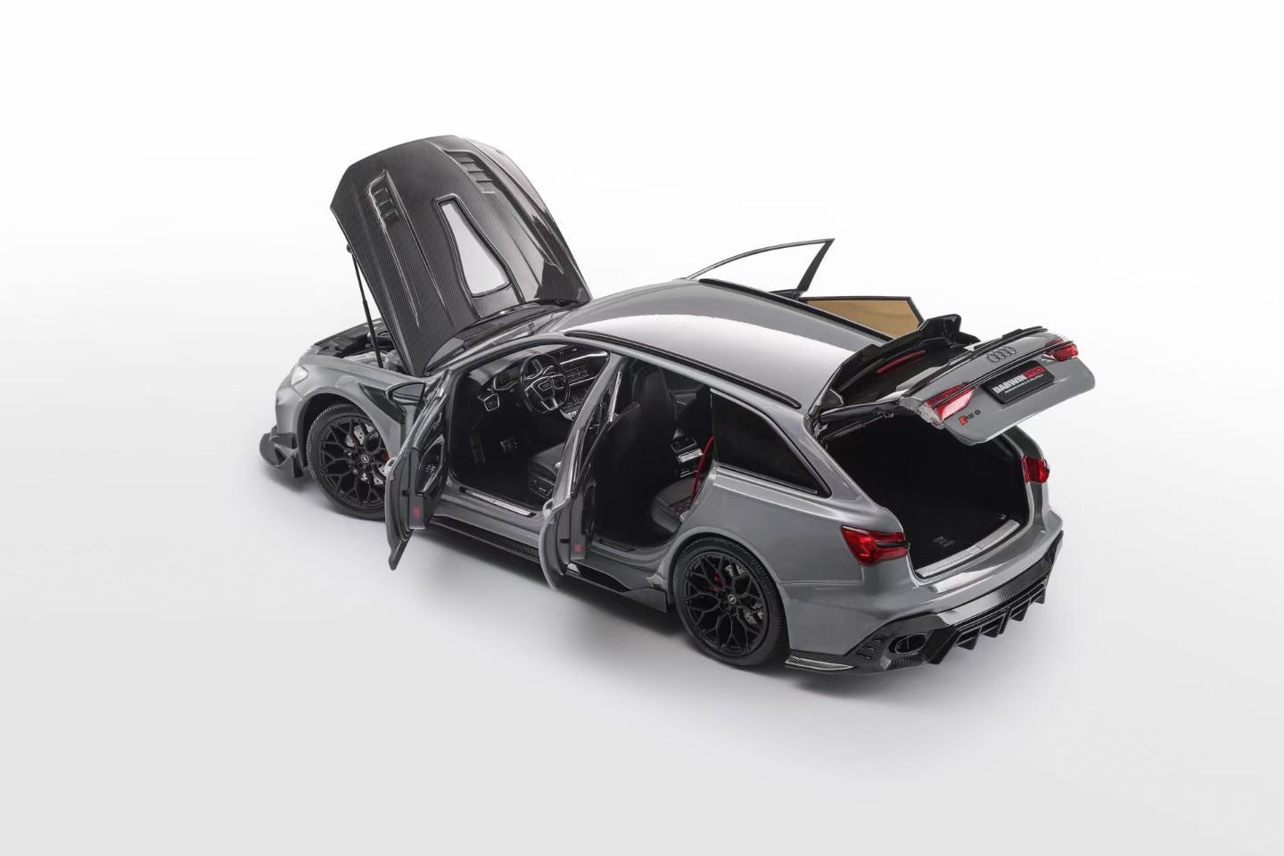 KiloWorks officially authorized 1/18 alloy DarwinPRO Audi RS6 cement gray