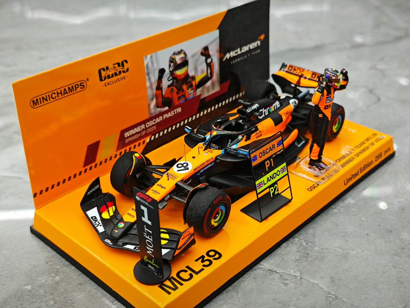 Minichamps 1/43 2025 Spanish Grand Prix MCL39 Piastri F1