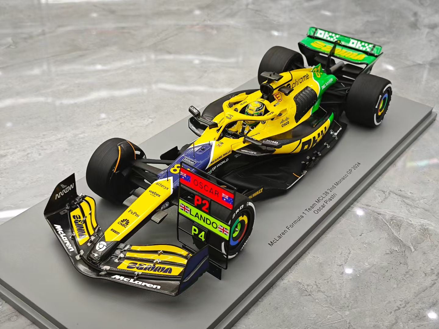 Spark 1/18 2024 Monaco Grand Prix MCL38 Piastri F1