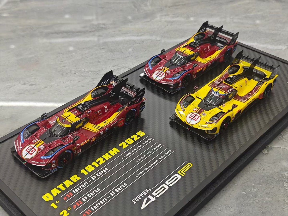 BBR 2025 Commemorative Edition Ferrari 499P Qatar 3-Car Set (1:43)