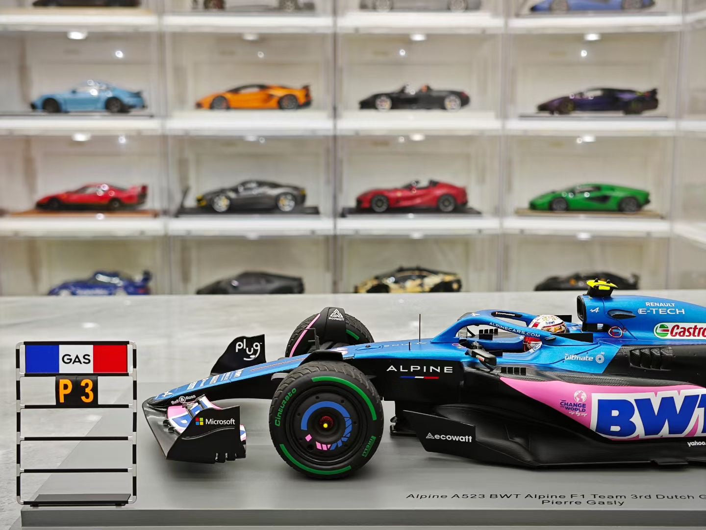 Spark 1/18 2023 Dutch Grand Prix Alpine BWT A523 Gasly F1