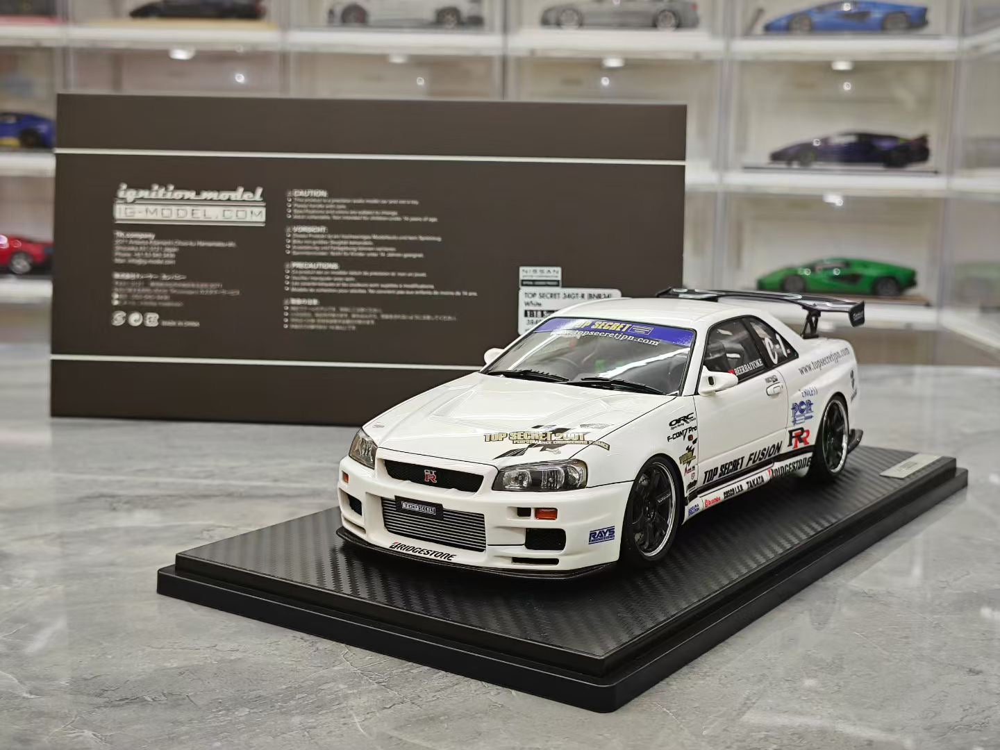 IG 1/18 Nissan GTR BN R34 Resin Car Model