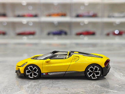 MINI GT Bugatti W16 Roadster 1:64 #1137 – Shrink-wrapped: 115 / Blister card: 123
