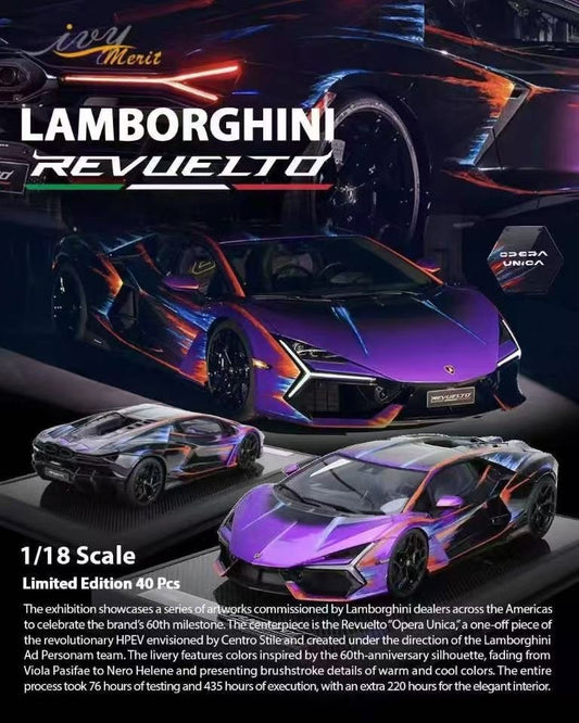 IVY [New Product] Introducing the IVY Merit Series 1/18 Lamborghini Revuelto Opera Unica 60th Anniversary Paintwork