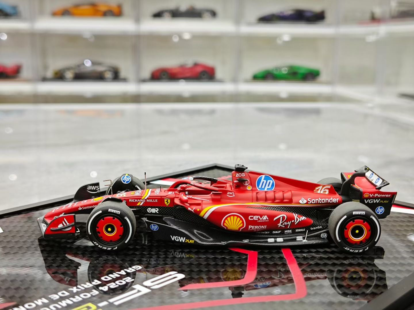 BBR 1/43 2024 Monaco Ferrari SF 24 Leclerc Sainz Set