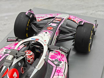 Spark 2025 Japanese GP – Haas VF-25 (Sakura Special Livery) – Ocon F1 – 1:18 Scale