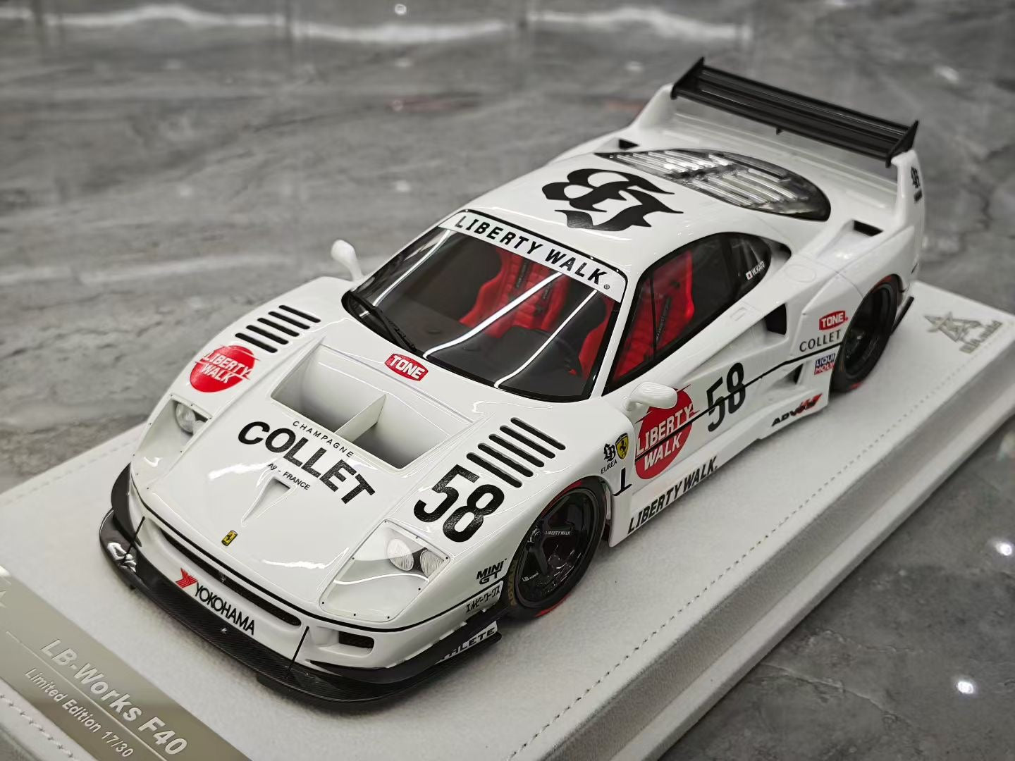BBA Model 1/18 F40 LB widebody modification