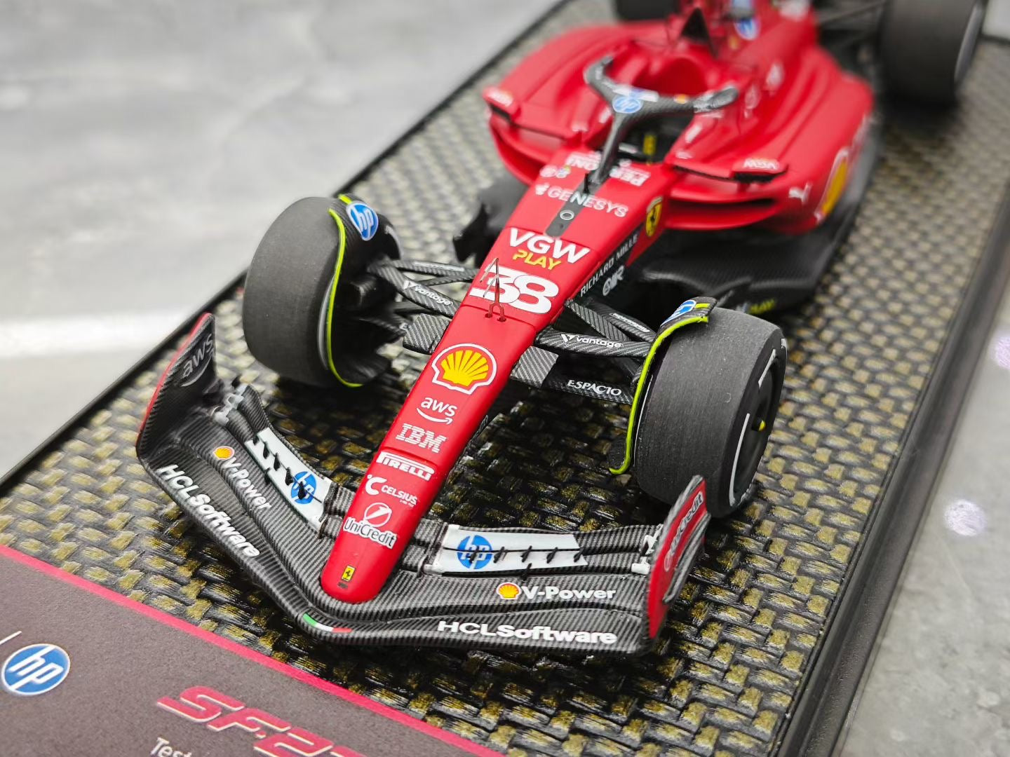 BBR 1/43 2025 Ferrari SF23 Zhou Guanyu Test Version F1