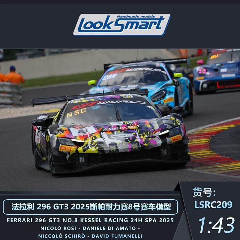 Looksmart Logo Looksmart Ferrari 296 GT3 2025 Spa Endurance Race Model Available for ...