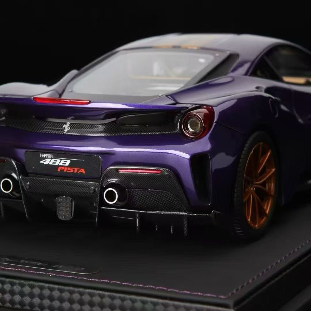BBR First Pre-Order 1/43 Ferrari 488 Pista Viola ai Humad Metallic Purple