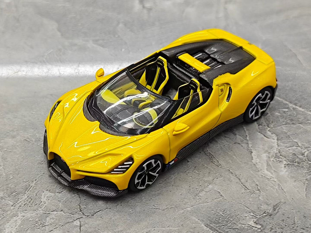 MINI GT Bugatti W16 Roadster 1:64 #1137 – Shrink-wrapped: 115 / Blister card: 123