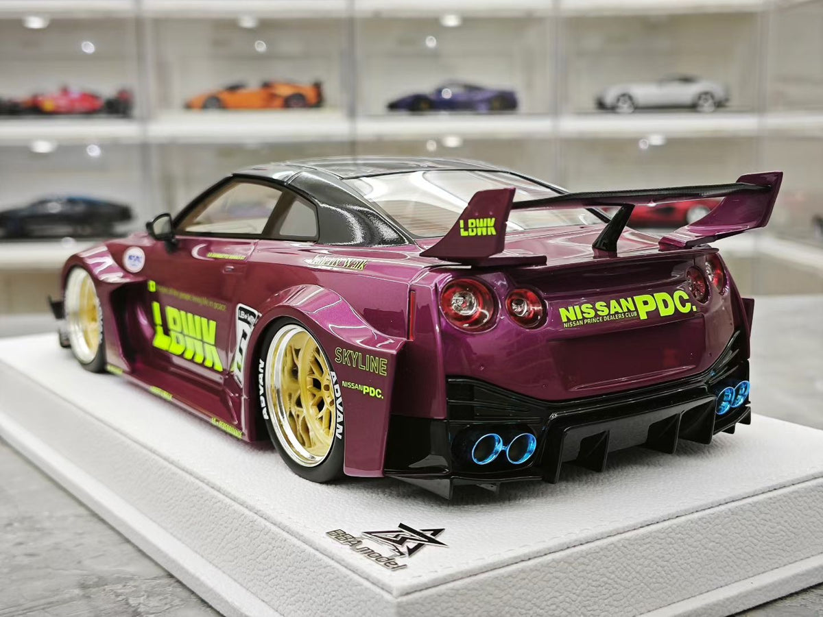 BBA Model 1:18 Scale Nissan GT-R (R35) LB-Silhouette Works GT-RR
