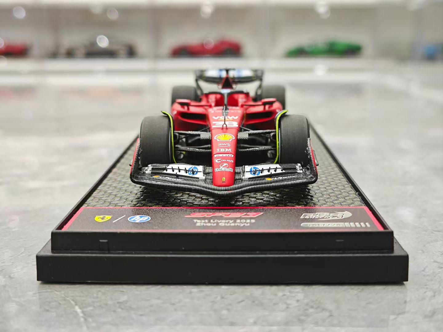 BBR 1/43 2025 Ferrari SF23 Zhou Guanyu Test Version F1